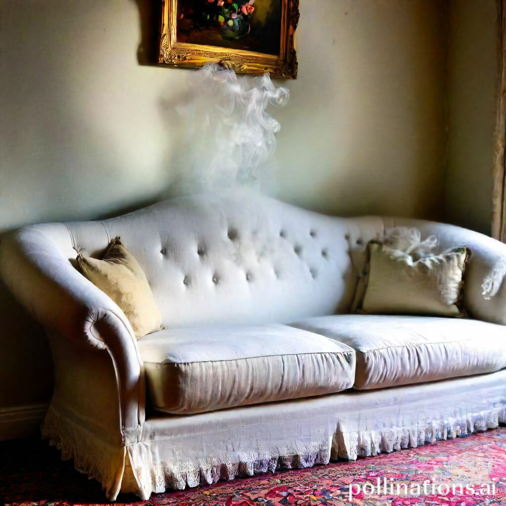 how to get tea wisp clouded white couch